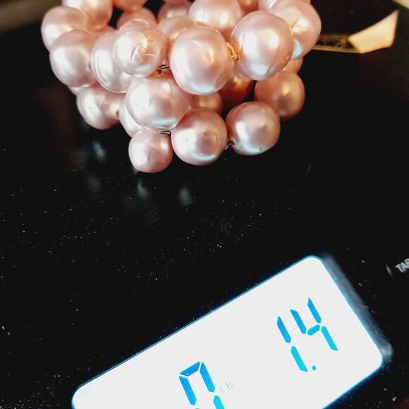 Vintage Richelieu Pink Memory Wire Bracelet, 1950s Original Tag - Picture 7 of 10